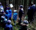 Bild: zer
Mitten im Wald hören die Kinder die Geschichte von Schafen, die Angst haben, Weihnachten zu feiern.