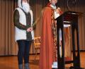 Bild: rgr
Nikolaus und Knecht Ruprecht besuchten die Senioren an ihrer adventlichen Feier im Jugendheim.