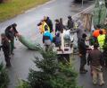 Bild: wmi
Bis zu 40 Feuerwehrkameraden sind pro Samstag beim Christbaumverkauf freiwillig im Einsatz. Trotz der vielen Arbeit sind sie mit viel Spaß dabei.