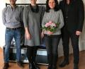 Bild: exb
Im Bild von links nach rechts: COO Christian Schraml, Mitglied der Geschäftsleitung Nadine Andritzky, Luise Reger, Geschäftsführer Hubert Andritzky.