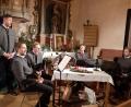Bild: kök
Die fünf "Stimmen der Berge" begeisterten die Zuhörer in der Pfarrkirche Corpus Christi in Eschenfelden im Hirschbachtal.