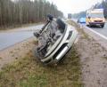Bild: Polizei Amberg
Das Auto kam auf der Seite zum Liegen.