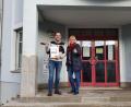 Bild: exb
Die Vorstandsmitglieder Andreas Duda und Marion Schaumberger gaben die Wahlvorschläge der Wählergemeinschaft "Zukunft Stadt Mitterteich" am Freitag im Rathaus ab.