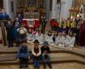 Bild: dob
Obwohl draußen vor der Kirche die Regentropfen ans Fenster trommelten, wurde es in der Böhmischbrucker Pfarrkirche weihnachtlich, denn die Mädchen und Buben spielten die Geschichte "Jesu Geburt" nach.