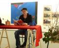 Bild: exb/Vera Würf
Jeanne d'Arbre bei ihrer Lesung im Kunstverein Weiden.