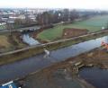 Bild: exb
Die Baustelle des Düker-Neubaus von oben.