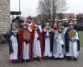 Bild: hai
Eine der acht Sternsinger-Gruppen war in Kirchenlaibach unterwegs.