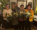 Bild: jr
Unser Bild zeigt (von links) Geschäftsführerin Katrin Paschedag, Angela Schatz und Anja Schusser, beide sind seit 20 Jahren im Unternehmen, sowie Geschäftsführer Holger Paschedag mit den künftigen Rentnerinnen Rita Rüth und Christa Fürnrohr.