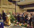 Bild: Karin Wilck
"Man kann andere nur kritisieren, wenn man es selbst besser machen kann", sagt Staatsministerin Michaela Kaniber beim CSU-Neujahrsempfang mit Blick auf die oft gescholtenen Landwirte. Nicht nur an dieser Stelle ihrer gut 30-minütigen Rede erntet die 42-Jährige viel Applaus.