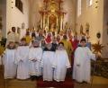 Bild: bk
Als Sternsinger bitten die Kinder um Spenden für Buben und Mädchen im Libanon.