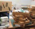 Bild: exb/Grenzpolizei
Noch in der Orginalverpackung befinden sich die Laptops, Festplatten und weitere Elektronikartikel, die Schleierfahnder am Dreikönigstag sichergestellt haben.