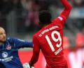 Bild: Daniel Karmann
Nürnbergs Torwart Felix Dornebusch und der Münchener Alphonso Davies (l-r.) in Aktion. Foto: Daniel Karmann/dpa