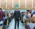 Bild: jzk
Wolfgang Krebs marschiert als Horst Seehofer ein.