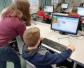 Bild: exb
Programmieren stand in der Naabtal-Realschule auf dem Stundenplan.