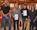 Bild: jr
Langjährige Mitglieder ehrte der VdK Neualbenreuth und dankte für die Treue zum Sozialverband. Von links stellvertretender Vorsitzender Günter Plonner, Artur Kursawe, Gertraud Ernstberger, Vorsitzende Andrea Gutwein und Kreisvorsitzendr Georg Brand.