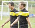 Bild: Ziegler
Hahnbachs Trainer Thorsten Baierlein (links) verlängert beim Tabellenzweiten der Bezirksliga Nord und bekommt künftig Unterstützung von Christoph Ertel (rechts).