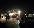 Bild: exb
Häcksler in Aktion auf dem Festplatz.