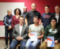 Bild: exb
Treue Musiker sind bei der Jahreshauptversammlung ausgezeichnet worden. Stehend von links Claudia Friedrich, Christine Ullrich und Gerhard Engel (Musikbund), Daniel Bothe, Luca Frank, Alexander Riedl sowie sitzend (von links) Stephan Sölch, Patrick Plötz und Dominik Hautmann.