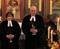Bild: ubb
Nach ihrer Ordination wurde der neuen Pfarrerin Katharina Bach-Fischer die Leitung des Gottesdienstes anvertraut. Bischof Klaus Stiegler unterstützte sie bei ihren Aufgaben.