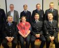 Bild: do
Für 25-jährige Mitgliedschaft im Feuerwehrverein Vorbach werden Manfred Hörl, Michael Zaus, Annika Zimmermann-Münch, Sebastian Pittner und Andreas Zaus (sitzend, von links) geehrt. Es gratulieren stellvertretender Vorsitzender Matthias Schickentanz, Bürgermeister Werner Roder, Vorsitzender Marius Meier, Kommandant Hans Groher und Kreisbrandmeister Rainer Kopp (stehend, von links).