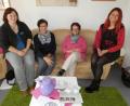 Bild: fua
Sozialpädagogin Christina Ponader, die KoKi-Ansprechpartnerinnen Pia Kürschner und Marianne Fütterer sowie die Leiterin des Familienzentrums Mittendrin, Jessika Wöhrl-Neuber (von links) sorgen dafür, dass Familien schnelle Hilfen erhalten.