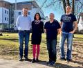 Archivbild: hai
Philipp Wisnewski, Silvio Schömann, Marion Vogel und Konrektor Christian Hanauer (von links) haben in Zusammenarbeit mit Firmen und externen Partnern die erste Ausbildungsmesse an der Mittelschule organisiert.