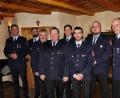 Bild: ds
Die geehrten Feuerwehrangehörigen mit den Führungskräften (von links): Bürgermeister Roman Berr, Christian Hubler, Kreisbrandinspektor Hans Sperber, Oliver Herbst, Vorsitzender Harald Heinl, Alexander Roth, Hans Zäch und Kommandant Peter Appel.