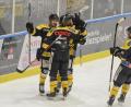 Bild: brü
Da ist Jubel angebracht: Mit 4:0 gewann der ERSC Amberg gegen den EHC Bad Aibling.