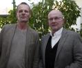 Bild: ch
Architekt Matthias Hansske (links) und Dr.-Ing. Harald Gerlach stellten die Pläne für das Gelände westlich der Straße Am Brunnfeld vor.