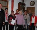 Bild: cs
Seit Jahrzehnten halten diese Jubilare dem Behinderten- und Rehabilitationssportverein die Treue. Mit im Bild Ingrid Menzel (rechts), Ingrid Wiesner (links) vom Leitungsteam sowie Bürgermeister Joachim Neuß.