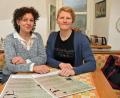 Bild: ANDREAS ROYER
Nach Ansicht von Kerstin Lauterbach (links) und Anita Kinscher hat „Madame Fabelhaft“ das Zeug zum echten Treffpunkt für Frauen.