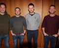 Bild: kro
Die vier neuen Fischereiaufseher (von links) Markus Zepner, Christian Sommer, Andreas Bäuml und Andreas Brandner.