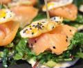 Bild: Dagmar Williamson
Appetit auf Lachs-Avocadotürmchen mit Wachtelei auf Toast und Seealgensalat? Die Küchenchefs servierten Ausgefallenes.