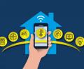 Bild: Britta Kussin/dpa
Im Smart Home sind intelligente Endgeräte miteinander vernetzt und lassen sich per Telefon oder Sprachsteuerung bedienen.