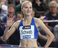 Bild: "Kiefner Sportfoto, Theo Kiefner, Winklerstrasse33, 90763 Fuerth"; Theo Kiefner
Corinna Schwab hat allen Grund zum Strahlen: In Chemnitz lief sie über die 200 Meter deutsche Jahresbestzeit.