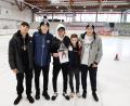 Bild: exb
Auf dem Eis richtig schnell sind (von links) Pascal Gleixner, Luca Maschke, Felix Salzhuber, Korbinian Salzhuber und Alexander Schneider.