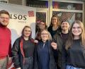 Bild: exb
Die Jusos mit ihren Kandidaten (vorne, von links) Simon Grajer, Vanessa Herzky und Antonia Kurz stellen ihr Wahlprogramm vor.