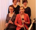 Bild: hbl
Marion Elling, Klara Bäumler, Annemarie Bauer und Maren Gleixner (von links) treten im Café Federkiel auf.