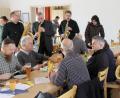 Bild: fsb
Der Einzug der "Sax Brothers" im Albert-Weidner-Haus in Etzenricht.
