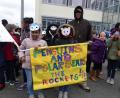 Bild: rn
Den Erhalt des Lebensraumes von Pinguinen und Eisbären wünschen sich diese Schüler.