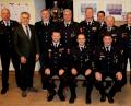 Bild: jr
Ehrungen von aktiven Mitgliedern sowie Beförderungen nahm die Feuerwehr Mitterteich vor. Im Bild (stehend, von links) Kommandant Franz Bauernfeind, Bürgermeister Roland Grillmeier, Franz Zeitler, Thomas Stöckl, Zweiter Kommandant Günther Sommer, Kreisbrandinspektor Stefan Gleißner, Kreisbrandrat Andreas Wührl, Kreisbrandmeister Albert Fröhlich und Vorsitzender Christian Grillmeier sowie (sitzend, von links) Klaus Helm, Armin Degelmann und Peter Kraus.