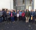 Bild: exb
Einen Rundgang durch das künftige Informations- und Begegnungszentrum Schafferhof unternahm eine Gruppe der Freien Wähler Konnersreuth um Ortsvorsitzenden und Bürgermeister Max Bindl (vorne rechts). Erläuterungen zum Gebäude und zum Bautenstand gab Architekt Gerhard Plaß (vorne, Zweiter von rechts).
