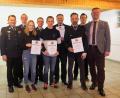 Bild: bö
Auf Aus- und Weiterbildung legt man bei der Feuerwehr Ransbach großen Wert: (von links) KBM Alexander Graf, Jürgen Hirsch, Lara Burkert, Kommandant Andreas Bruckmüller, Marco Sperl, Thomas Gradl, Dieter Burkert, Vorsitzender Christoph Finn und Bürgermeister Florian Junkes.