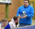 Bild: A. Schwarzmeier
Roman Lang (rechts), Trainer der Hamm Baskets, bereitet seine Akteure auf das Gastspiel des Tabellenführers in Weiden vor.