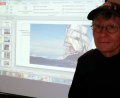 Bild: exb
Manfred Berndt verbrachte interessante Tage auf der „Sedov“. Über seinen Aufenthalt auf dem Segelschiff berichtete er bei einer Vortragsveranstaltung der Grünen.