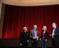 Bild: Wolfgang Steinbacher
Sicher hätten sich (von links) Kinobetreiber Andreas Wörz, Moderator Simon Hauck, Regisseurin Julia Horn, Oberbürgermeister Michael Cerny und Thomas Binder, Vorsitzender des veranstaltenden Kulturvereins Amberg mehr Zuschauer beim ersten Dokumentarfilm-Festival gewünscht.