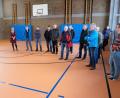 Bild: do
Neuer Hallenboden und damit verbunden die Installierung einer Fußbodenheizung: Die Teilsanierung ist gut gelungen, heißt es bei einem Ortstermin des Bauausschusses in der Schulturnhalle.