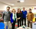 Bild: Frey/exb
Beim Bildungsgespräch im Kulturreferat (von links): Martin Frey, Brigitte Netta, Albert Schindlbeck und Daoud Shekho.