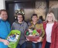 Bild: jma
Dominik Brütting, Patrick Kißler, Peggy Stöcklmeier und Christine Smith (von links) unterstützen die Kirchenthumbacher Bürger.