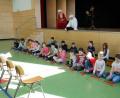 Bild: wec
Wolferl und Nannerl Mozart zeigen sich schwer beeindruckt vom musikalischen Können der Ebermannsdorfer Schulkinder.